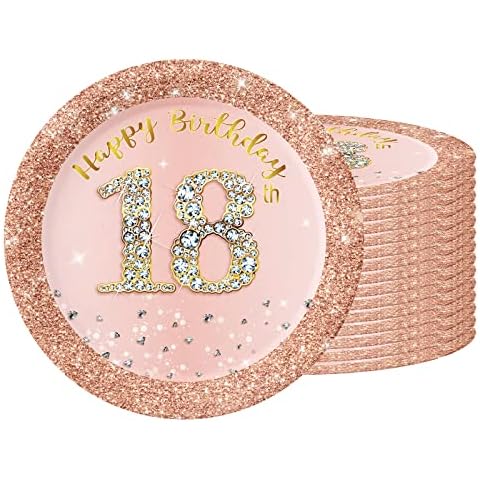 Assiette Jetable POPOYU 16 PCS Cover