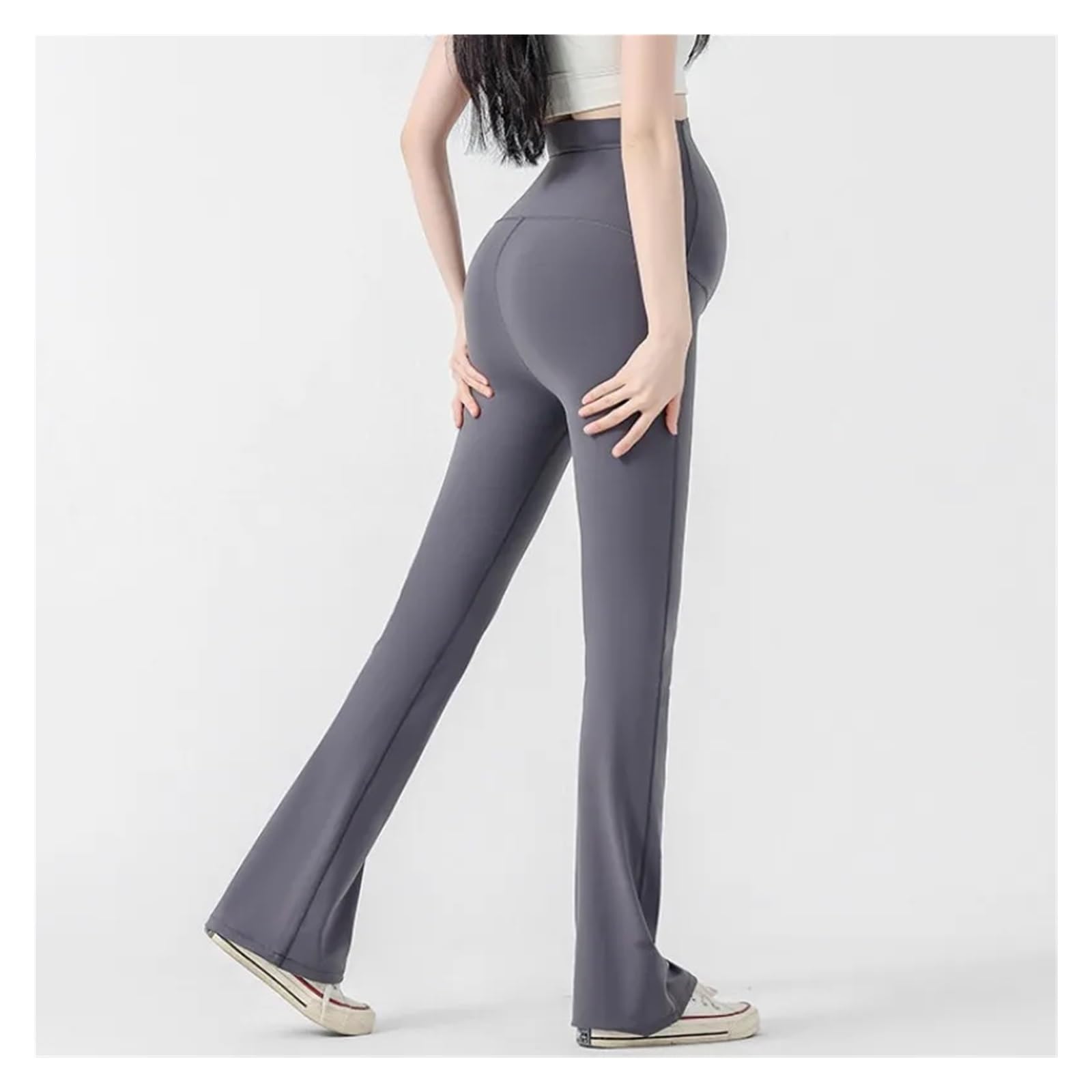 Pantalones de Maternidad for Mujer Embarazada, Ajustados, de Primavera y Verano(Black,M)