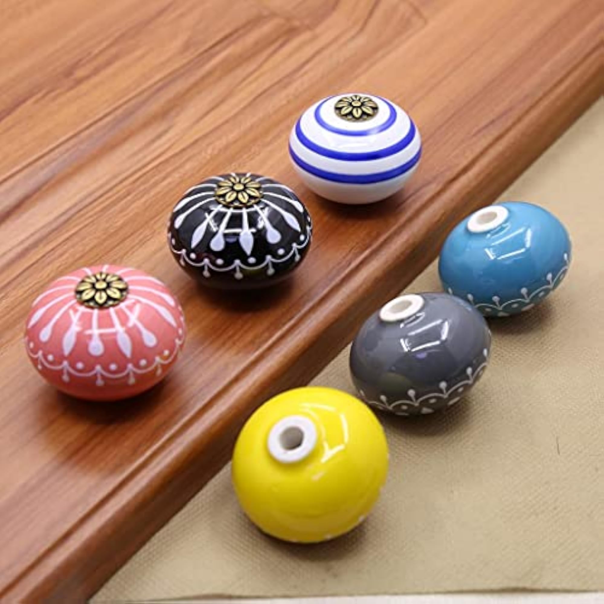 Ceramic Cabinet Knobs Drawer Furniture Hardware Door Pull Handle Pink