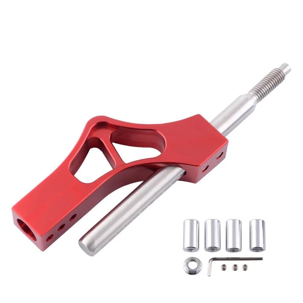 M10*1,5 Verstellbare Einseitig Gebogene Schaltwegverkürzung Mit Schaltknaufkopf Für Civic Für Integra Für D-Serie Innenraum-Upgrade(Rood)