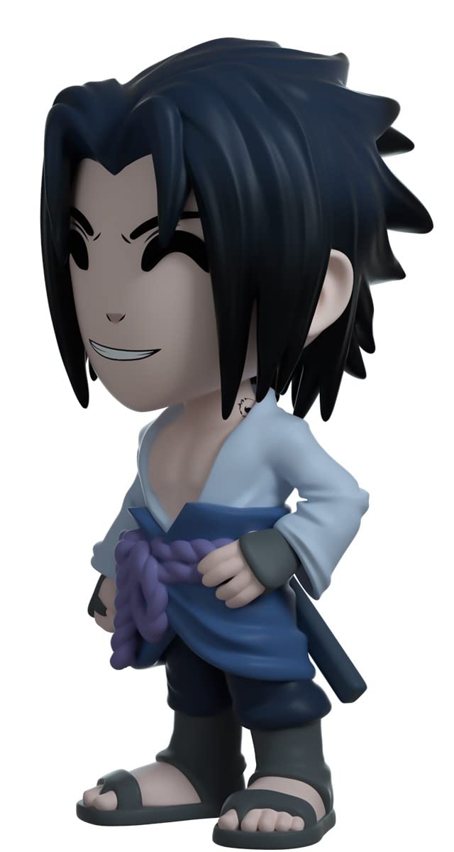 Sasuke - Figura de anime de 4.6 pulgadas, figura coleccionable de vinilo Uchiha Sasuke de Naruto Anime Collection 6