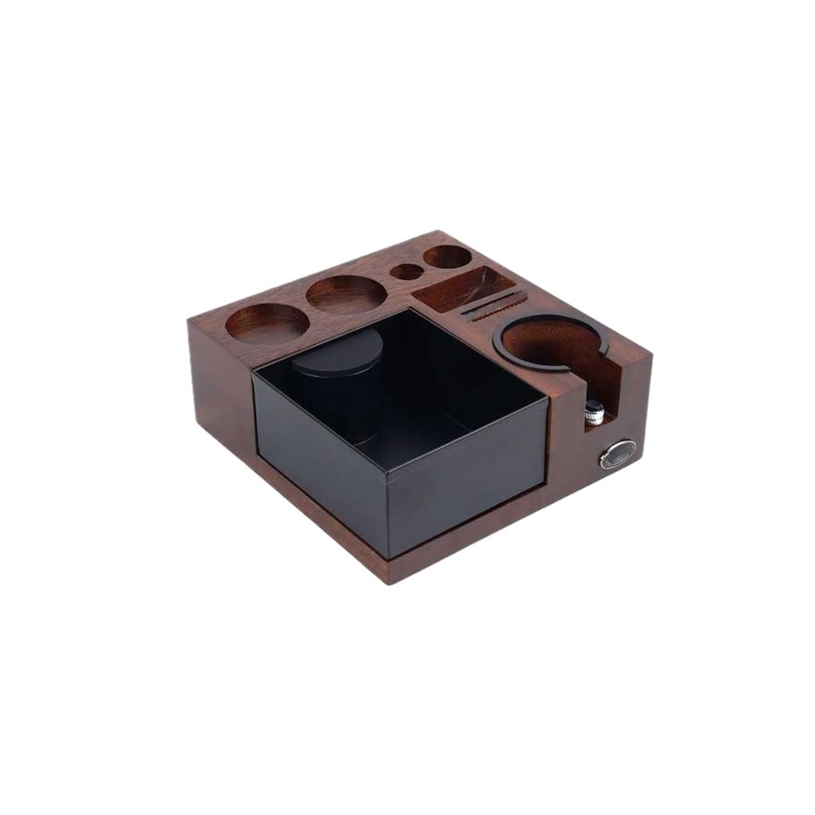Caja De Golpe De Café Expreso, Compatible Con IKAPE V5, Caja Organizadora De Café for Portafiltro Distribuidor De Manipulación Y Almacenamiento De Barista Con Pantalla Puck