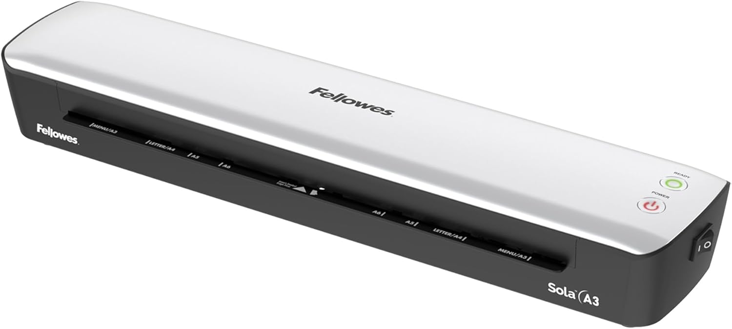 Fellowes Sola A3 Laminator Machine for Home Use Fast 4 Minute Warm Up
