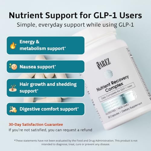 Sarez GLP-1 Daily Nutrient Support Capsules