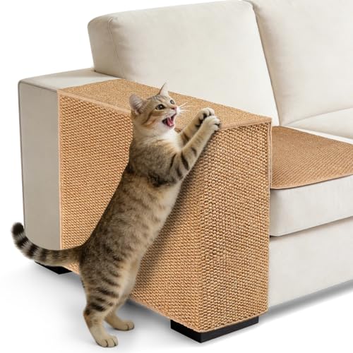 Cat Scratcher Couch Protector - Couch Corner & Armrest Protectors for Cats Furniture Sofa Protector from Cat Claws Scratch