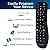 Philips Universal Remote Control, Universal TV Remote Replacement, Samsung TV Remote Control, for Roku Remote Replacement, Vizio, LG, Sony, Apple, 3 Device, Black, SRP9232D/27
