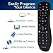 Philips Universal Remote Control, Universal TV Remote Replacement, Samsung TV Remote Control, for Roku Remote Replacement, Vizio, LG, Sony, Apple, 3 Device, Black, SRP9232D/27