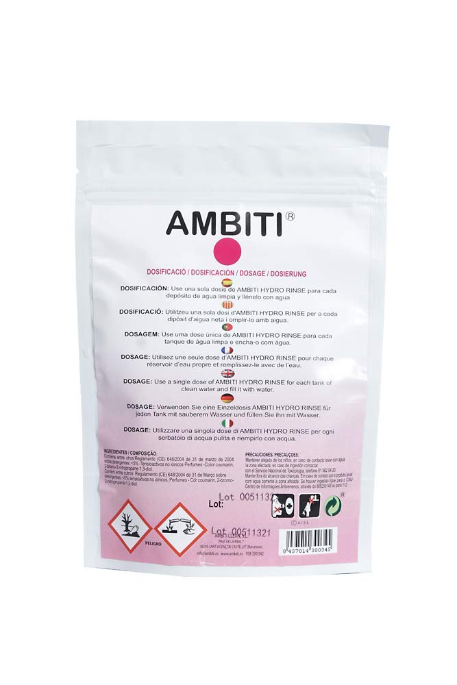 Ambiti | WC Rinse | Monodosis Hidrosolubles para Cisterna de Inodoros Portátiles y Cassettes |Desinfecta y Perfuma en Cada Descarga |Camper,Autocaravana,Caravana y Barco |Piña Colada |15 Ud — view 2