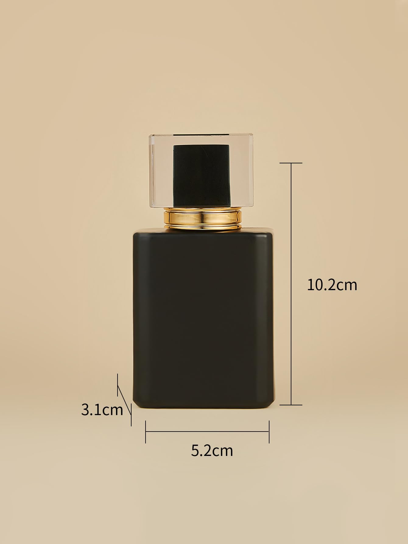2 szt. 50 ml butelka perfum z matowego szkła wielokrotnego napełniania, pusty rozpylacz perfum w sprayu, pusty zestaw pojemników na kosmetyki