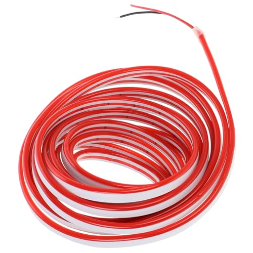 Tira de luz LED flexible de silicona roja 12V OSALADI miniatura 1