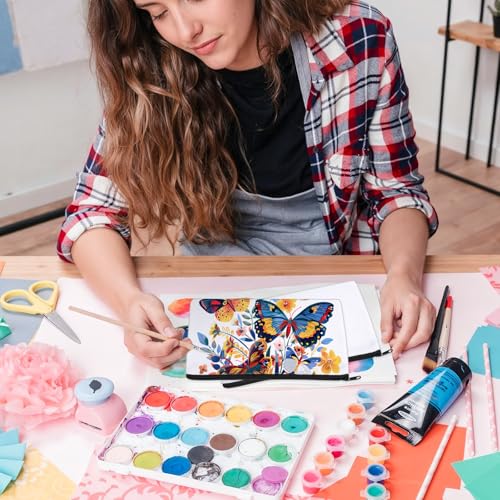 60Pcs Sublimation Blank Canvas Makeup Bags, Bulk Small Canvas Bags With Zipper, Heat Transfer Cosmetic Makeup Bags, Travel Toiletry Pouch Storage, Bridesmaid Makeup Bag4