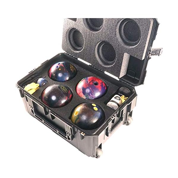 Case Club Heavy Duty Waterproof Bowling Ball Cases with Wheels and