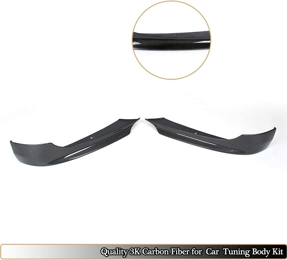 Carbon Fiber Front Bumper Splitter for BMW 3 Series E90 325i 335i 2009-2012 Base Sedan Front Bumper Trims Upper Spoiler Winglets Vents Cover Cupwings Flaps Factory Outlet (Style A)