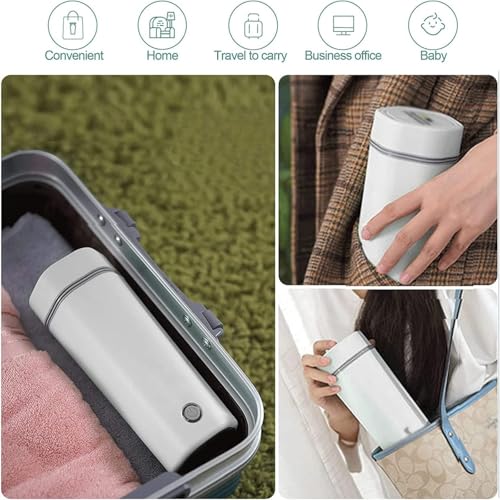 Hervidor eléctrico portátil pequeño 350ml blanco miniatura 6