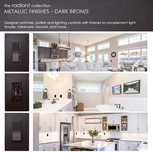 P&S Legrand Radiant Tm874Dbcc6 15 Amp 4-Way Rocker Wall Light Switch, Dark Bronze #TOP4