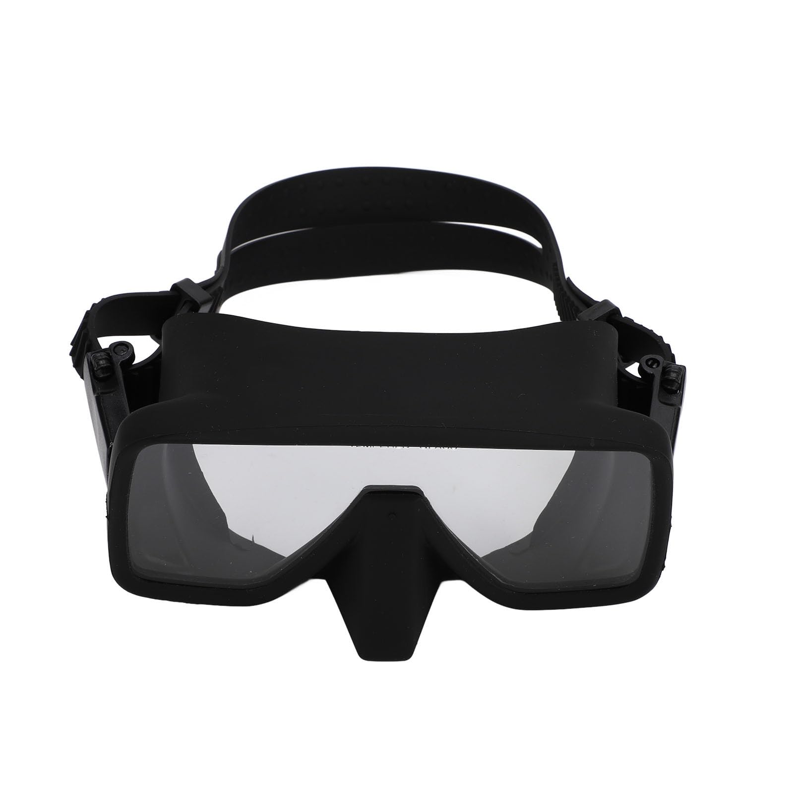 Schimer Gafas de Buceo Silicona Negra HD Vidrio Templado a Prueba de Fugas para Buceo y Snorkel 1 Unidad