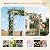 VINGLI Wooden Garden Arbor with Planter, Wedding Arch for Ceremony, Wood Garden Arbour Trellis for Plant Climbing, Pergola for Garden Backyard, Lawn, Outdoor (Olive Green)