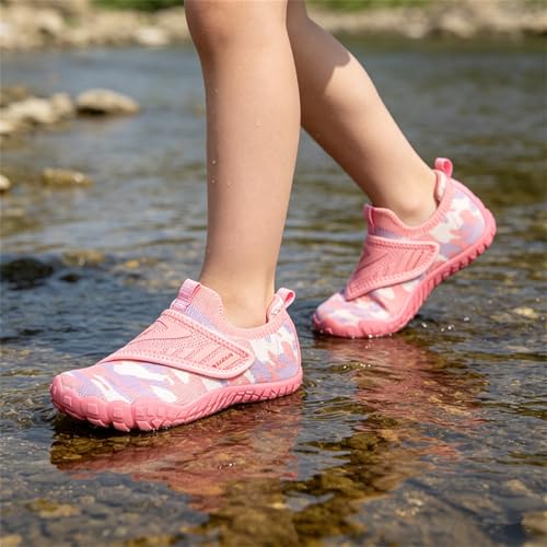 Image of KUBUA Multifunctional Kids Water Shoes Boys Girls Quick Dry Swim Aqua Socks | Wide Toe Box, Lightweight, Barefoot-Style, Breathable, Beach, Pool, Kayak, Water Parks, Hiking, Toddler, Little Kid, Big Kid