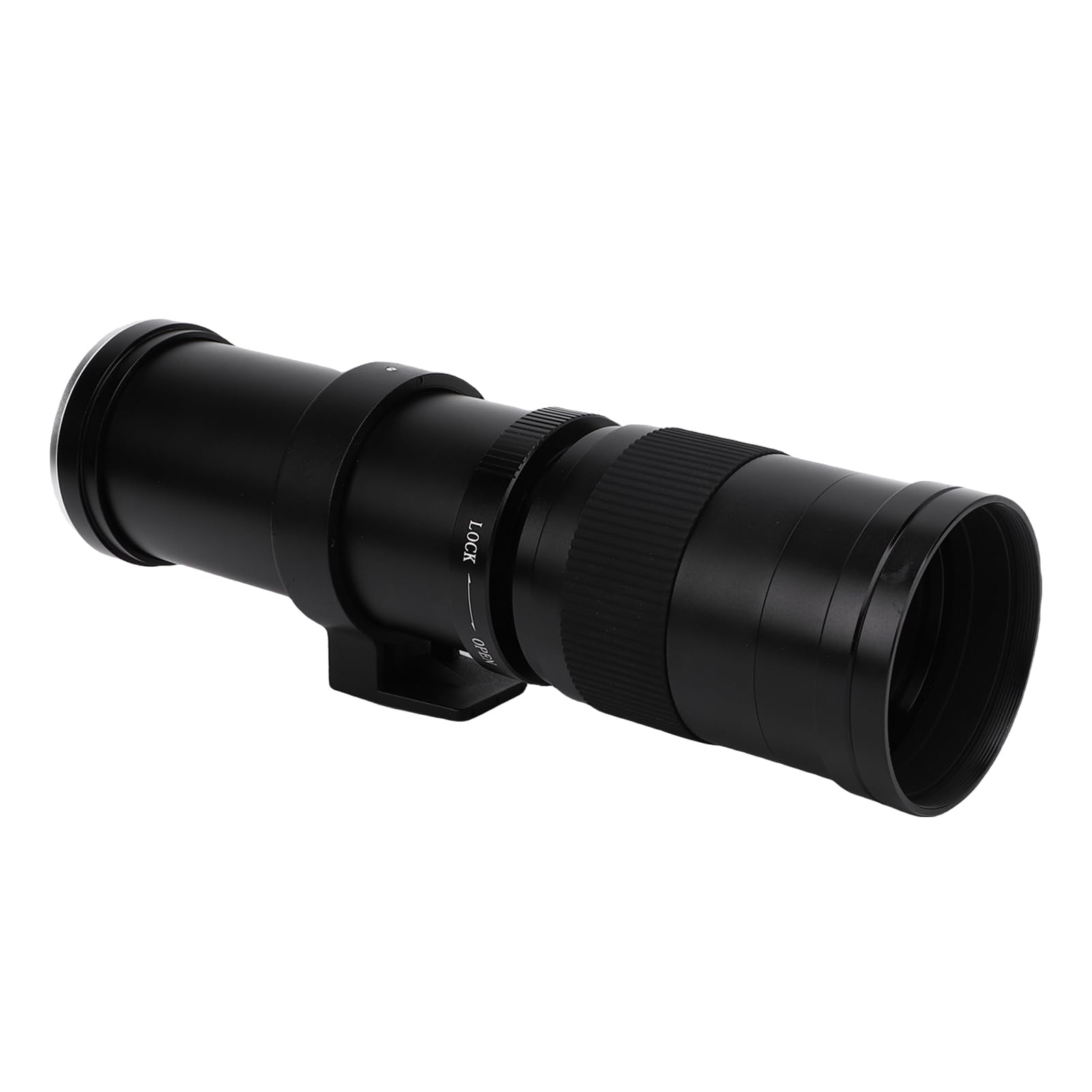 Jectse Manualny Obiektyw Ogniskowy, Powiększanie od 420 Mm do 800 Mm, Teleobiektyw z Otworem F8.3 do Kamery f8. (BLACK)