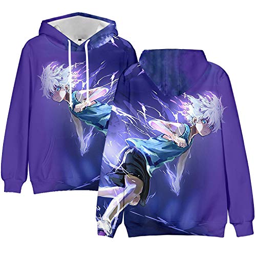 Novo moletom com capuz Hisoka Gon Killua Kurapika Cosplay Hunter x Hunter 3D casaco com capuz, J, XX