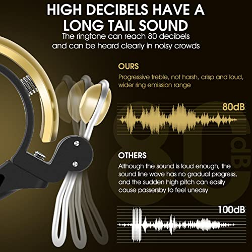 Campainha de bicicleta - Campainha de bicicleta com tom claro e agradável | Acessórios de ciclismo B