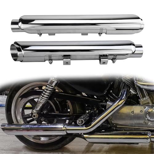 Accessori di scarico Per Harley Per Davidson Sportster Per Roadster XL1200CX 2016-2020 2017 2018 2019 Accessori Per Moto Marmitta Silenziatore Slip-On Di Scarico(Chrome)
