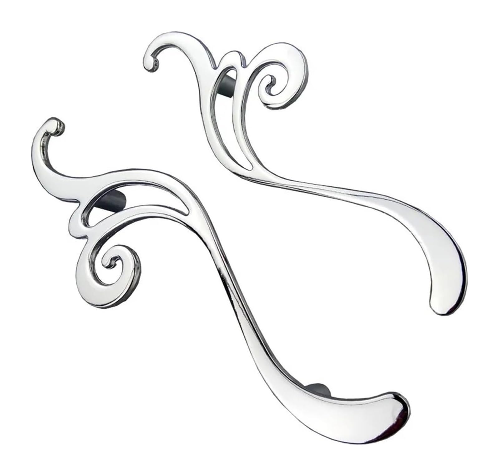 PALSINBY Drawer handles, Chrome Flower Cabinet Drawer Knob Pack of 2, 96mm,160mm Hole Spacing
