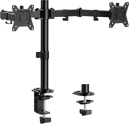 ErGear Dual Monitor Stand, Heavy Duty Adjustable Monitor Desk Mount