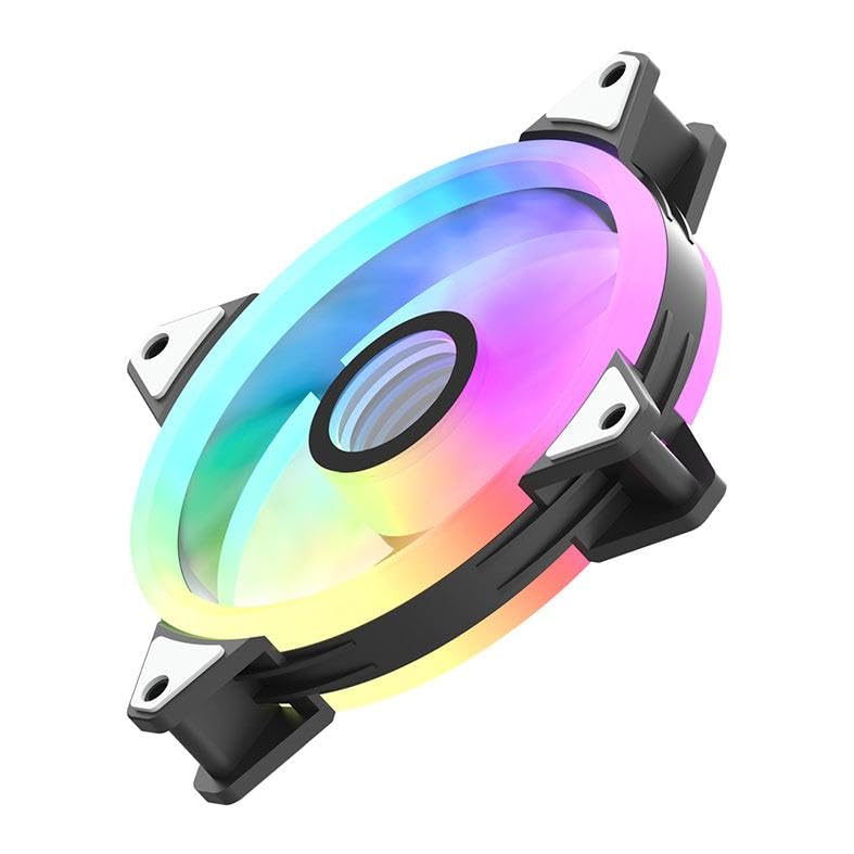 sebelah view of aigo AF12 fan showing cable connections