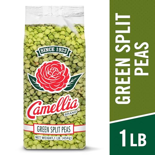 Image of Camellia Brand Dried Green Split Peas - Premium Non-GMO Split Peas for Hearty Split Pea Soup, Stews, Purees, and Plant-Based Meals - Gluten-Free, High Protein, Vegan & Vegetarian Friendly, 1 Pound (Pack of 2)