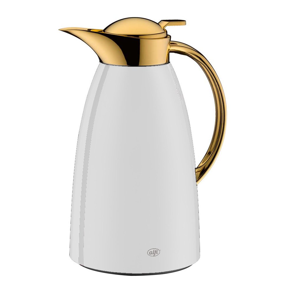 Alfi Vacuum jug Gusto Arabic, 1 L, Metal, 17 x 14 x 26,3 cm, Stainless Steel, White, 1 L