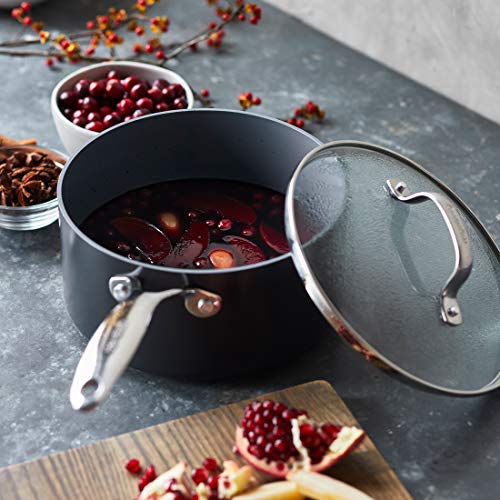 GreenPan Saucepan Set, Non Stick Toxin Free Ceramic Sauce Pots - Induction & Oven Safe Cookware - 16/18/20 cm, 3 pcs, Grey 3 Gallery Image GreenPan Saucepan Set, Non Stick Toxin Free Ceramic Sauce Pots - Induction & Oven Safe Cookware - 16/18/20 cm, 3 pcs, Grey 3 Gallery Image