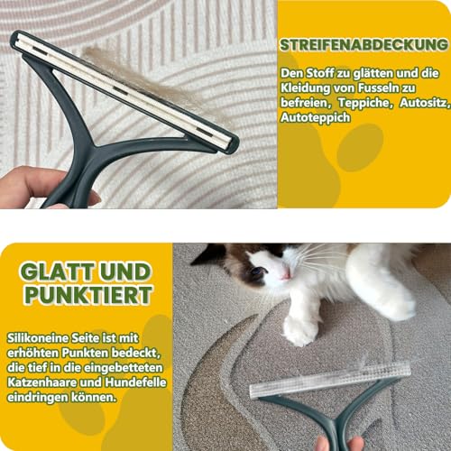 Birllaid Fusselrasierer Tierhaarentferner 2er Pack Tragbarer Fusselentferner Katzenhaarentferner Fusselbürste Kleiderbürste für Sweater Woven Coat, Teppich, tierhaar,Strick