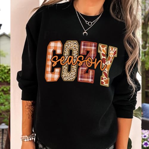 Cozy Season Sweatshirt Retro Fall Sweatshirt Autumn Fall Season Sweatshirts3
