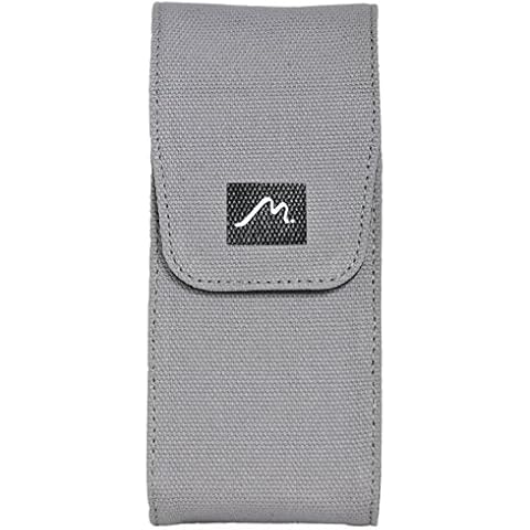 Metier Life Triple Pen Case and Note Jotter Magnetic Closure and Ink Refill Holder | Elegant Canvas and Vegan Leather for Fountain Pens and Writing Utensils (Grey) Cover