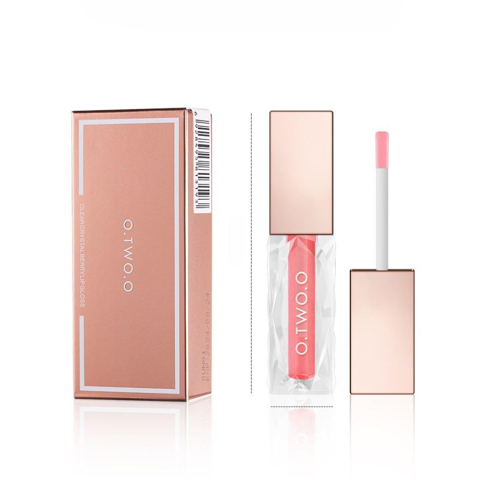 Clear Crystal Lip Gloss – Moisturizing Lip Oil, Long-Lasting Jelly Shine, Transparent Honey Lipgloss (#05 SWEETENED CHERRY)