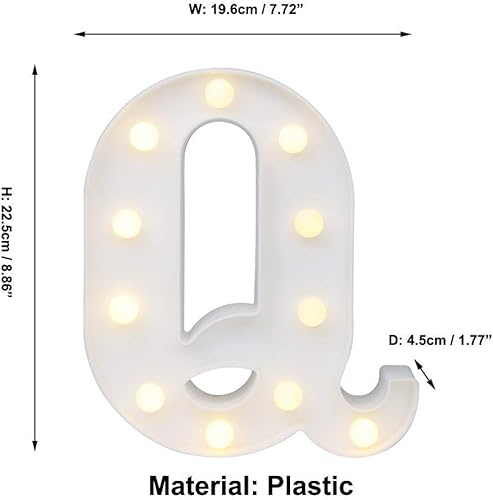 Miniatura 2 de Letras luminosas para decoración de pared, letras LED, luces de marquesina, alfabeto, luces con control a distancia, decoración de pared, luces