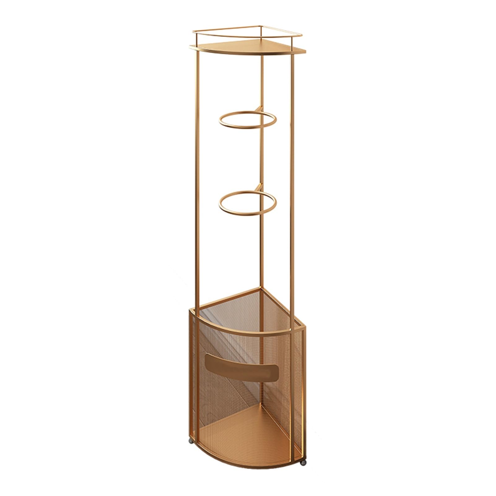 Supporto per Racchette da Tennis. Espositore per Racchette da Badminton. Porta Racchette da Tennis Nero/Oro/Bianco. per Palestra, Scuola, Campo di Allenamento (26 x 26 x 125 cm)