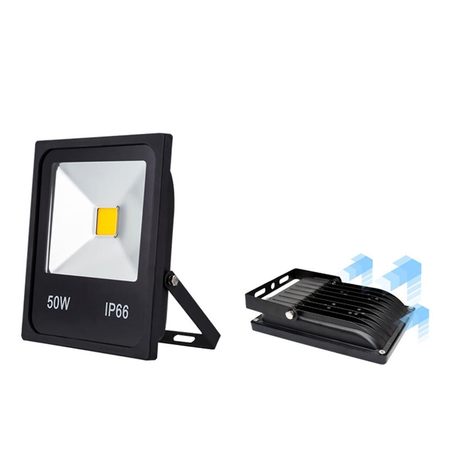 Faretto LED da Esterno, Proiettore A LED IP65 20W 30W 50W 10W Luce Di Inondazione Impermeabile IP66 Lampada Riflettente Smart IC Led Esterno Spot Luce Esterna ,per Giardino Corridoio Cortile(Warm Whit