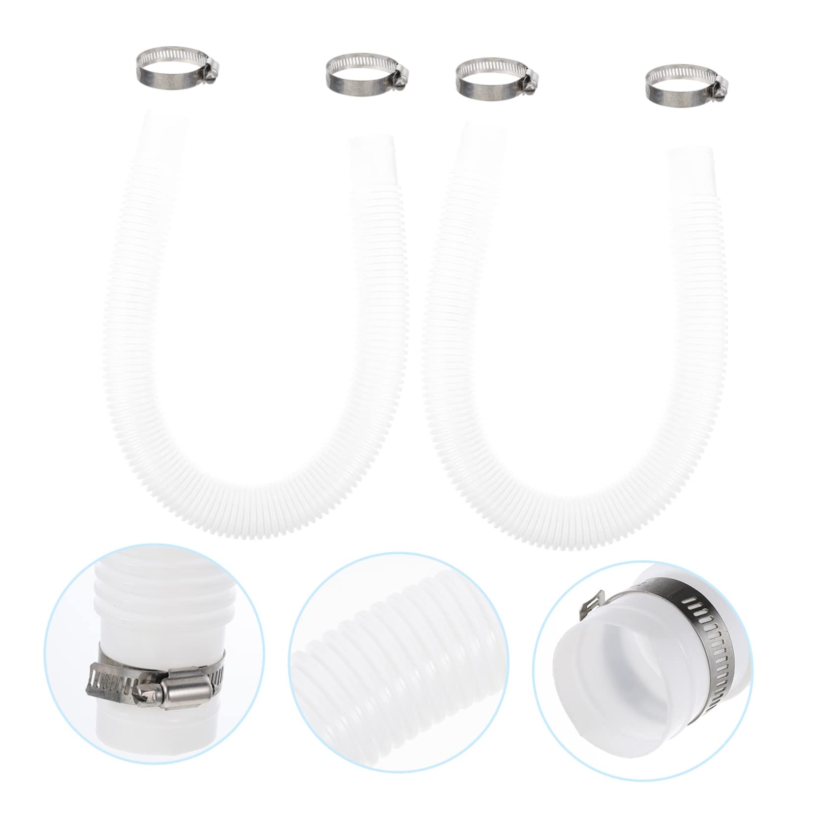 BESPORTBLE Manguera De Piscina Inflable De Repuesto Para Bomba, Compatible Piscina 300-1000 Galones, Doble Tubo Cuatro Conectores Para Mantenimiento y Filtrado