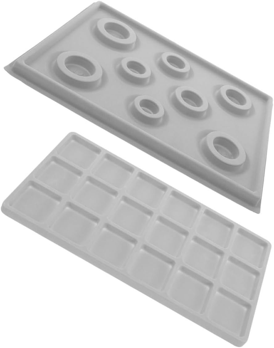 DOITOOL 2pcs Bead Board Jewelry Design Tray Lightweight Bead Mats for Beading Easy to Clean for Sorting and Arranging Tool for Bracelet Making