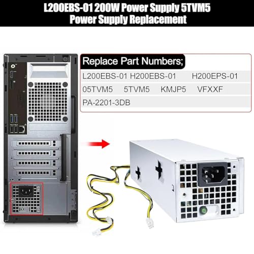 Fuente de alimentación para Dell Optiplex 200W modelo 5TVM5 miniatura 3