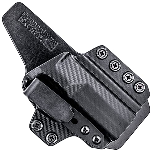 Concealment Express Standard Leather KYDEX Holster fits Ruger Security-9 | Right | Carbon Fiber Black