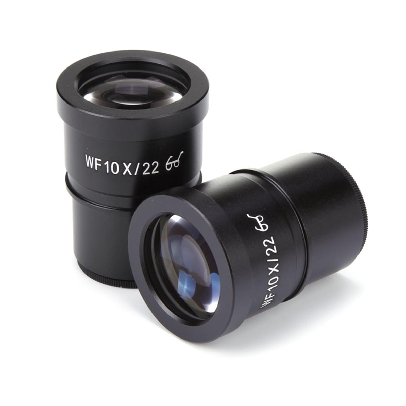 2PCS WF10X con Reticolo oculari for microscopio for microscopio Stereo Ampio Campo 22mm Alta Vista oculare Lente Accessori oculari(MS30mm Reticle)
