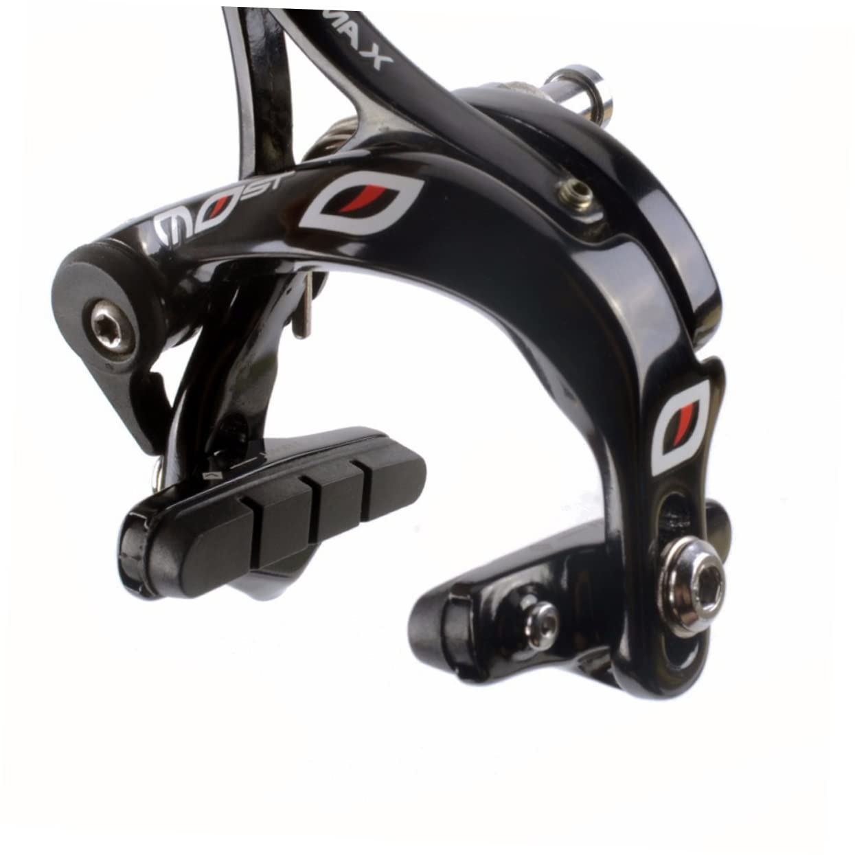 INOOMP 3paia Pastiglie Freno c per Bici da Corsa e Mountain Bike Componenti Lega di Alluminio con Design Curvo Antiscivolo e Silenzioso Nero
