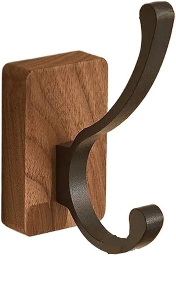 Ganchos for abrigos, ganchos for puertas, perchero, 1 pieza, gancho de madera, gancho de pared de madera maciza, perchero sin perforaciones, perchero for llaves, toalla for el hogar, perchero for deco
