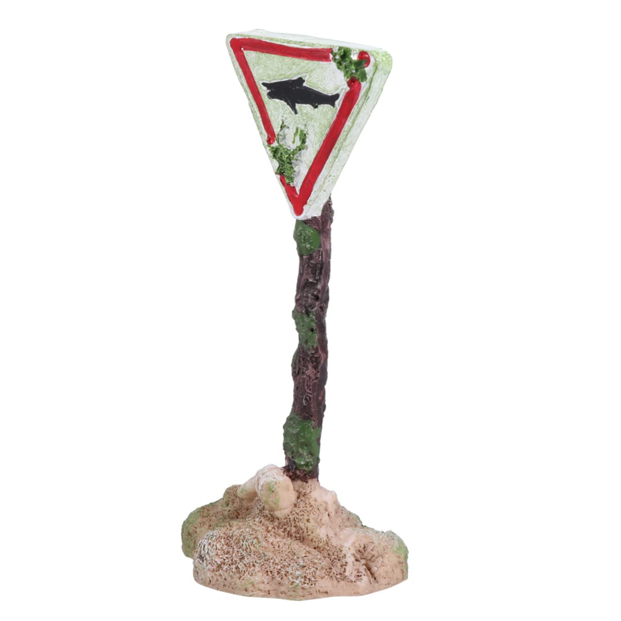 BESPORTBLE 3 Piezas Decoraciones Artificiales para acuarios señal de Advertencia del Tanque de Peces señales de Advertencia de Juguete señal Advertencia pecera decoración Ornamento Miniatura