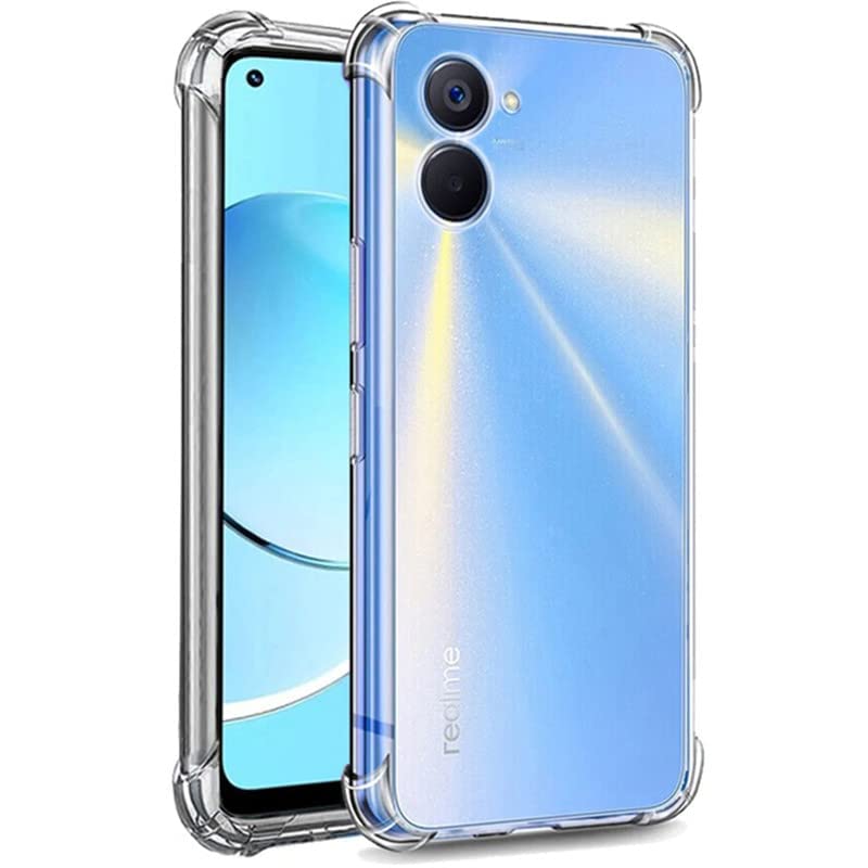 Image of Krkis Ultra-Hybrid Crystal Clear Back Case Cover for Realme 10 Pro Plus 5G | Shockproof Design | Camera Protection Bump | Bumper Case Cover for Realme Pro Plus 5G (Transparent)