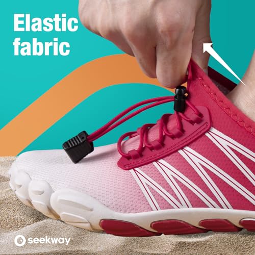 Image of SEEKWAY Mens Womens Water Shoes Quick-Dry Aqua Sock Barefoot Athletic Sports Shoes for Outdoor Beach Swim surf Walking Diving Boating Hiking Pool