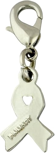 Miniatura 2 de PinMart Awareness Ribbon Enamel Charm Jewelry